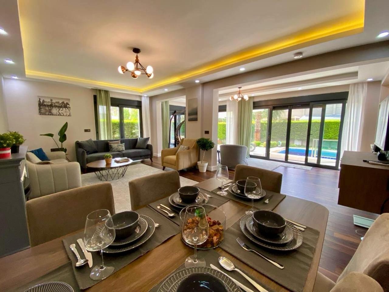 Villa Annabell1 With Swimming Pool And Jacuzzi, 3 Floors Belek Exteriör bild