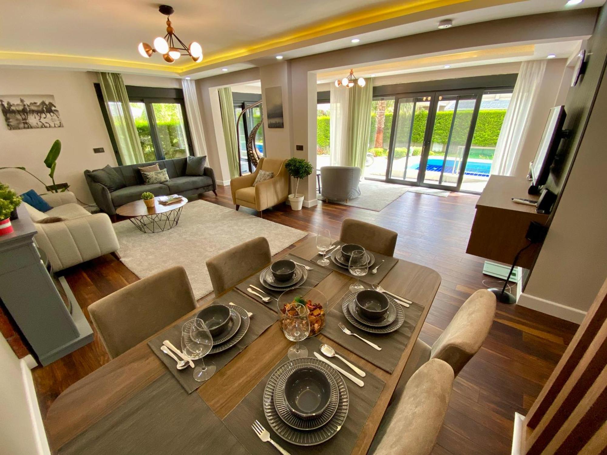 Villa Annabell1 With Swimming Pool And Jacuzzi, 3 Floors Belek Exteriör bild