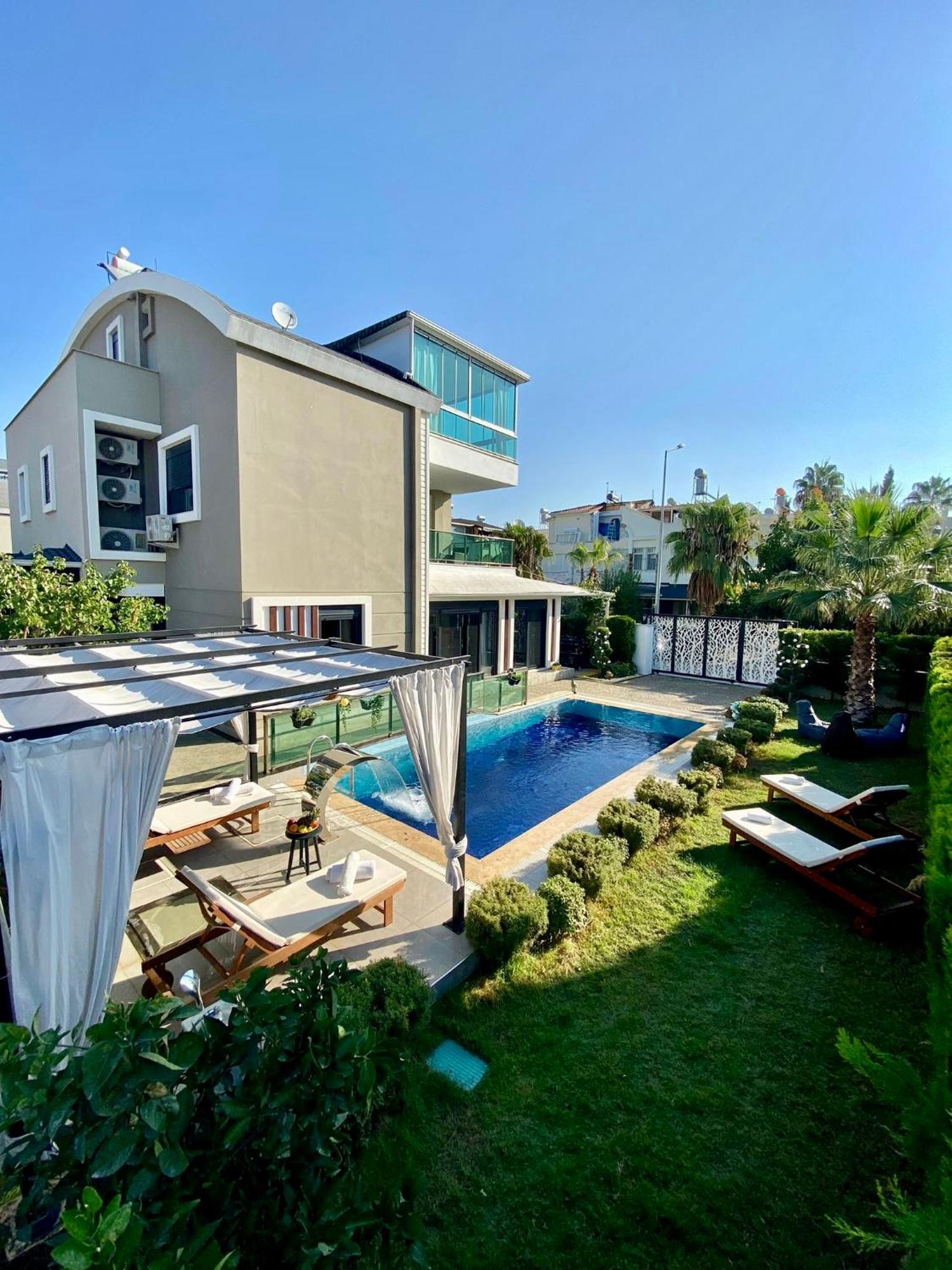 Villa Annabell1 With Swimming Pool And Jacuzzi, 3 Floors Belek Exteriör bild